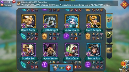 Lords mobile T4 Account, 306mil might , Lots of research + more