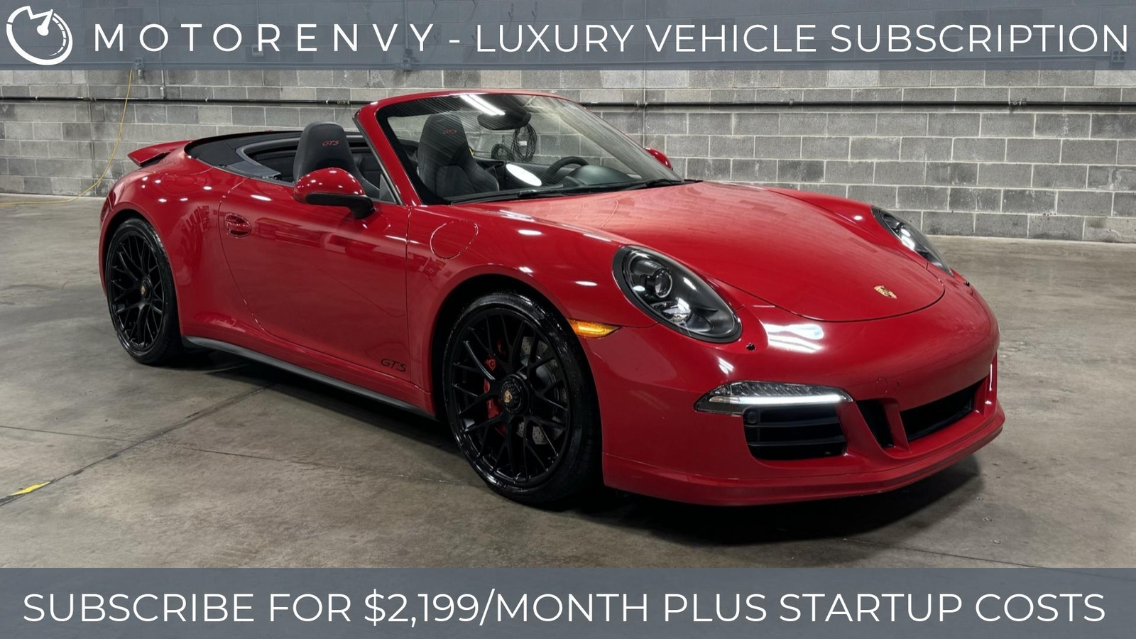 2015 PORSCHE 911 CARRERA GTS CABRIOLET 23540 Miles, Red 2DR  Automatic