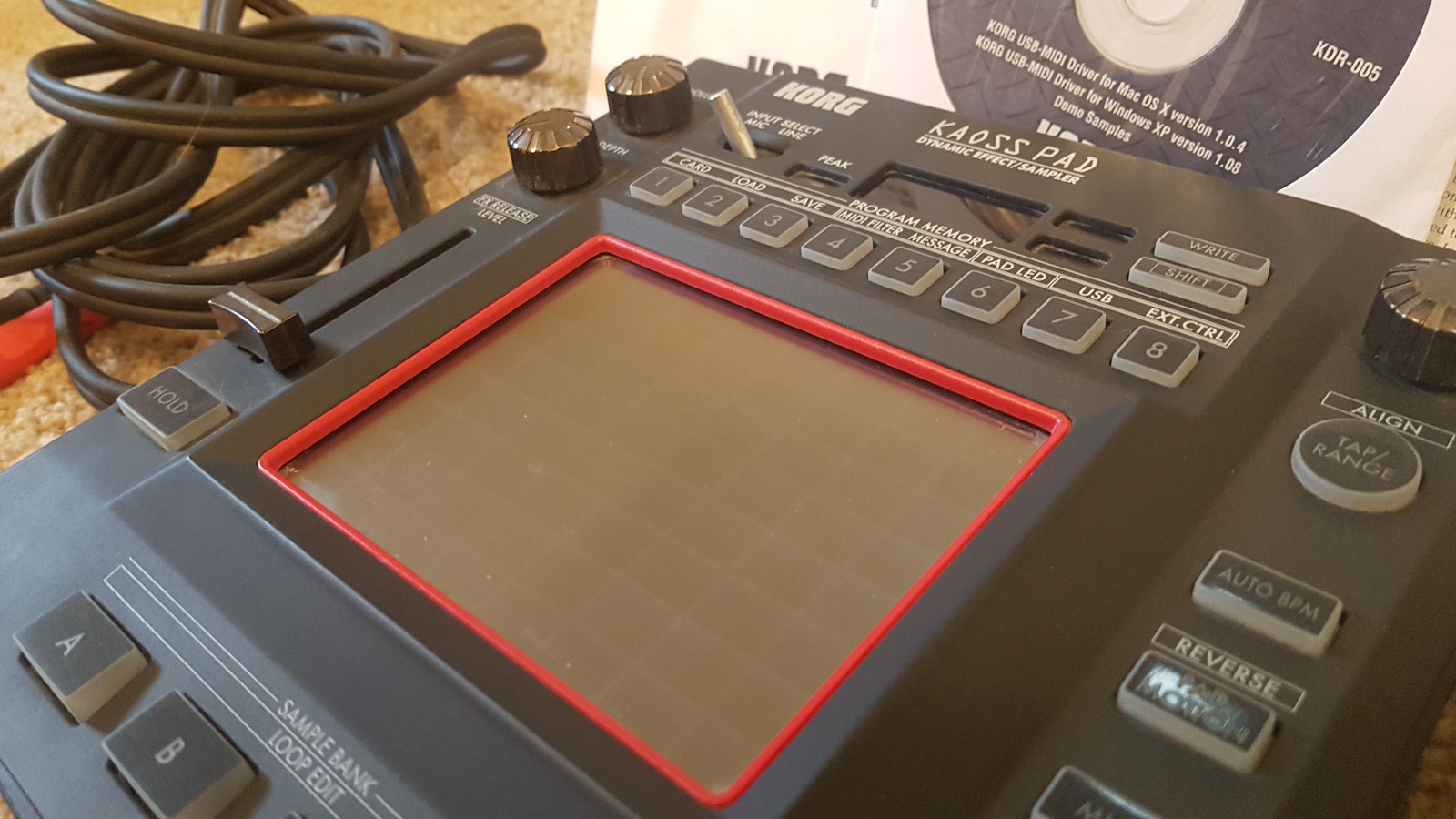 Korg kaoss pad KP3+ (smoke free studio) Near mint!