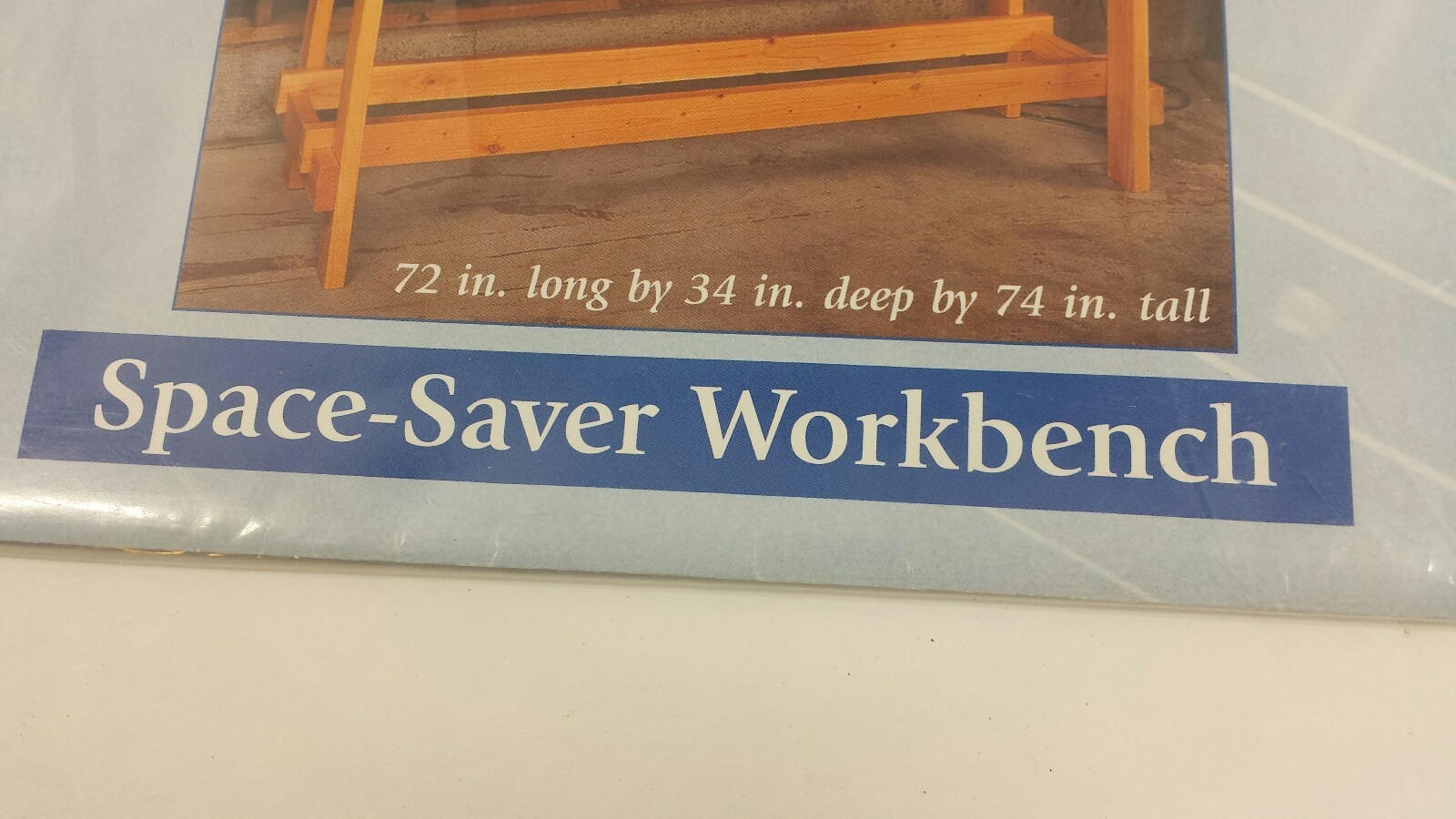 U-Bild Space-Saver Workbench Plan No. 916 Full Sized Woodworking Plans