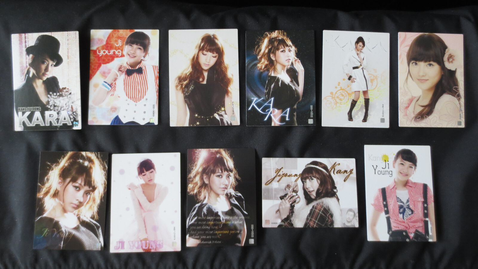 値下げ【KARA 】希少レアCDDVDセット フォトカードまとめ売りkpop韓国 Kara Starcard 11 Trading photo Cards KARA KPOP - Ji Young