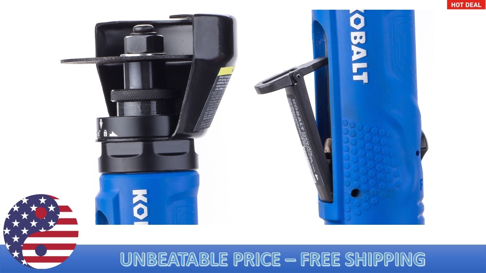 Kobalt 3-in Cut Off Tool Pneumatic Metal High Speed Cutting Cutter SGY-AIR226