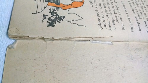 Rare Walt Disney Story of Sleepy book Vintage 1938 Collectible Seven Dwarfs