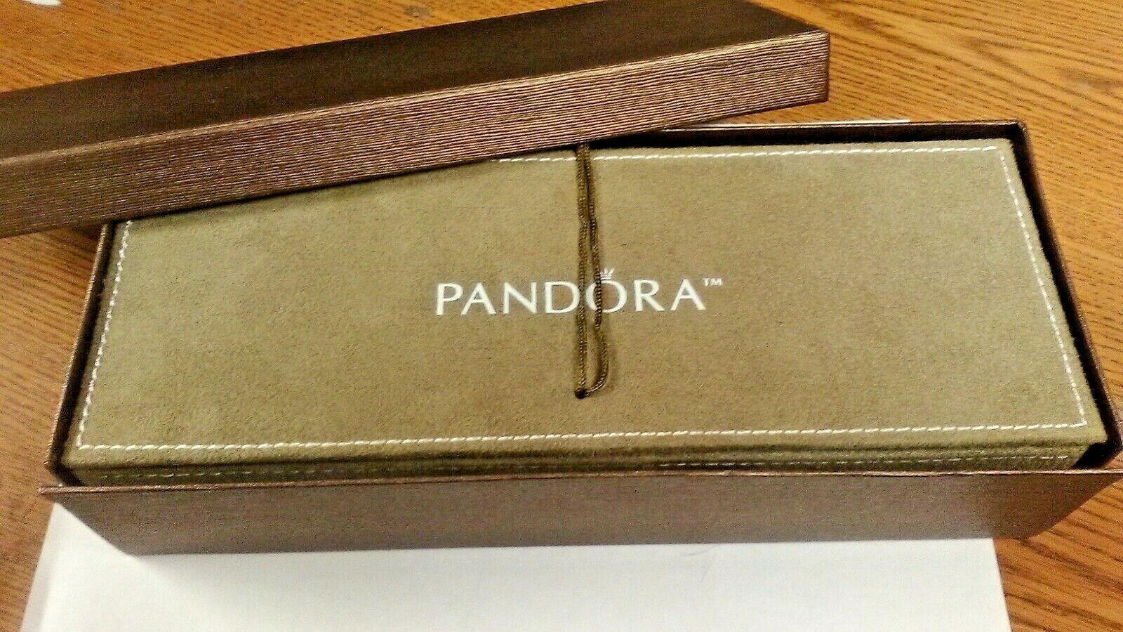 PANDORA JEWELRY BOX SUEDE 3 REMOVABLE TRAYS BRAND NEW