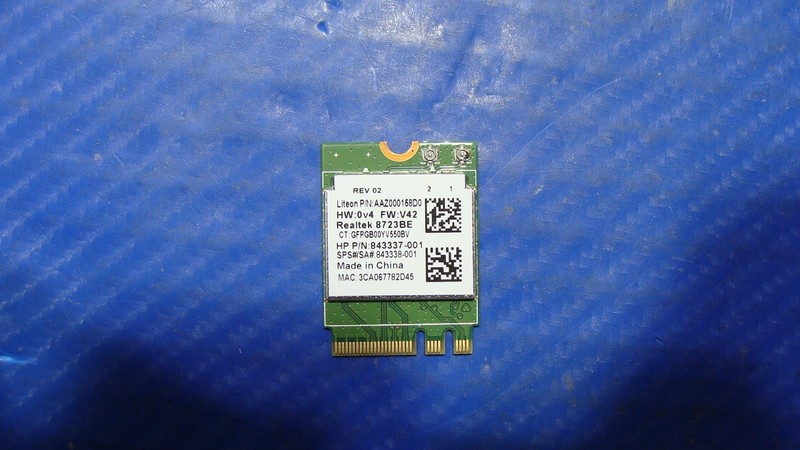 HP 19.5" 20-C020 AIO OEM Desktop WiFi Wireless Card 843337-001 RTL8323BE GLP*