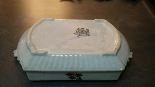 Vintage H. Burgess Ironstone China soup tureen