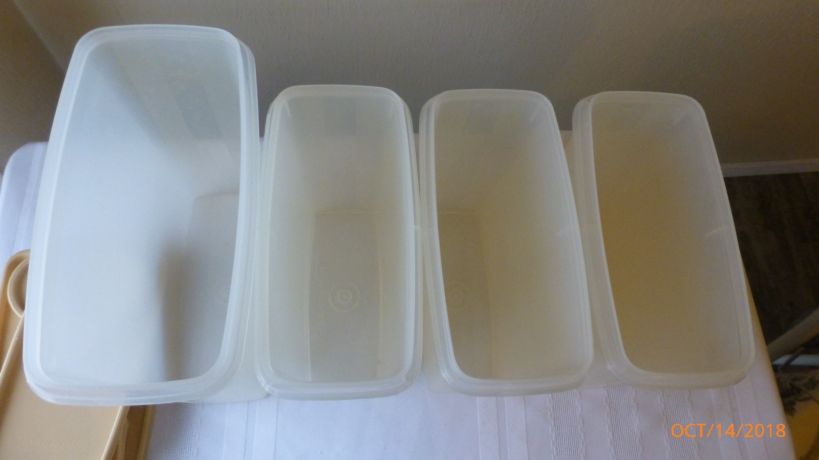 Vintage Tupperware Cereal Keepers Cupboard Organizer Set of 4