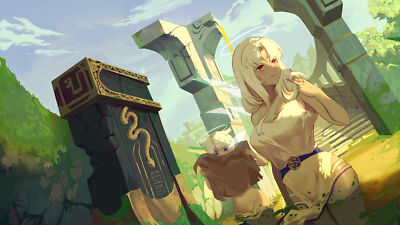 Anime Girls Artwork Nimbus Dress  Gaming Mat Desk 43663