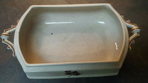 Vintage H. Burgess Ironstone China soup tureen