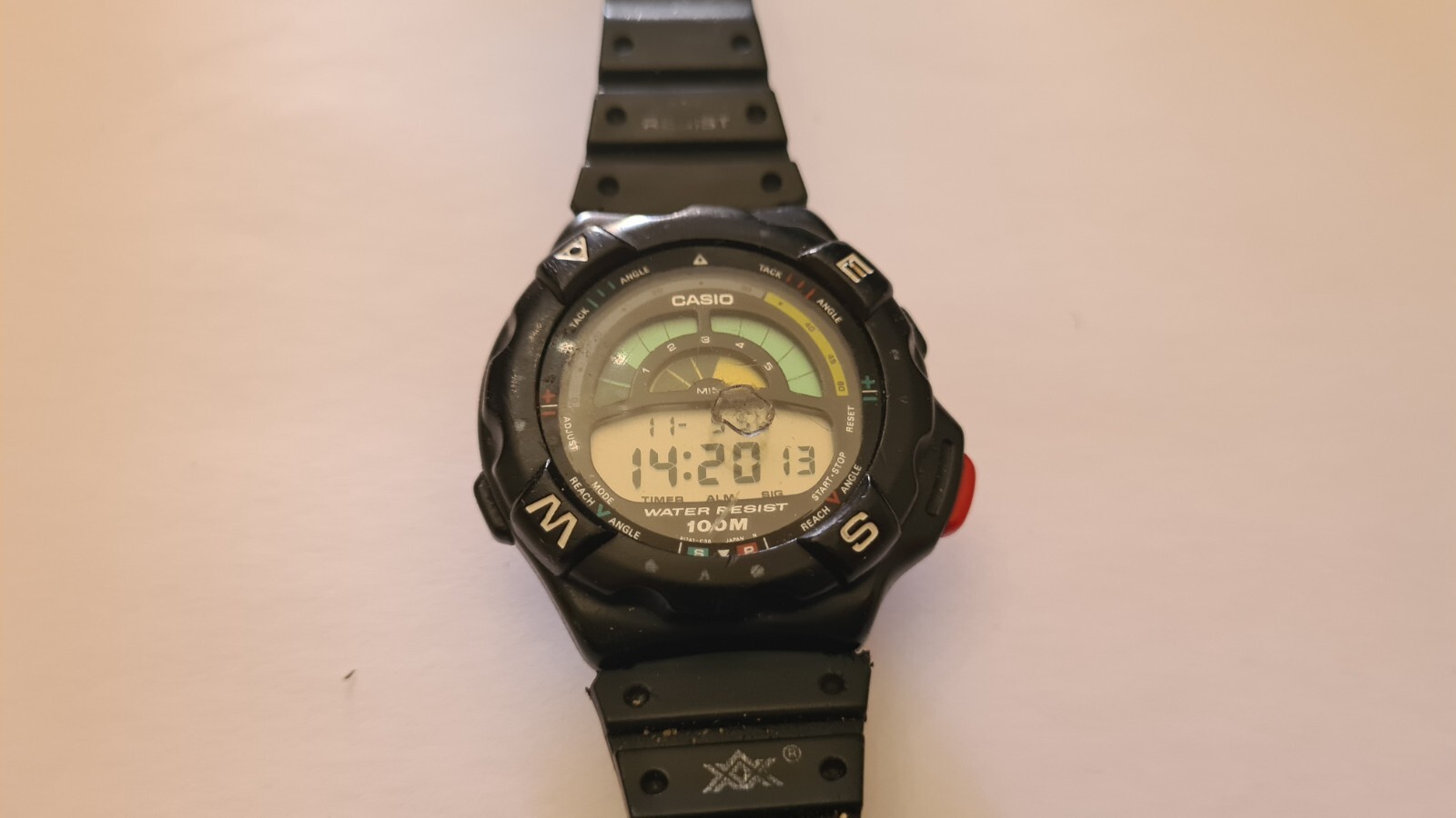 時計 casio YACHT TIMER trw-300 RARE VINTAGE CASIO 932 TRW-301 YACHT TIMER WATCH MEN,S STEEL