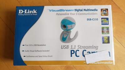 D-Link VisualStream DSB-C110 USB 1.1 Streaming PC Web Cam/PC Camera - NEW SEALED
