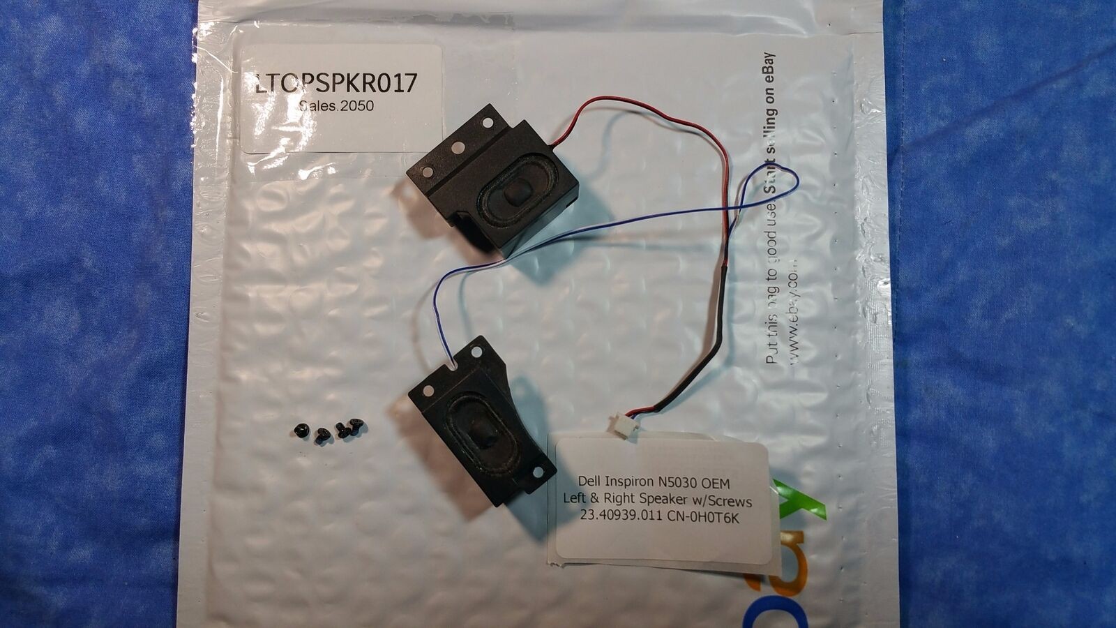 LTSPK017 DELL INSPIRON N5030 LEFT RIGHT SPEAKER SET 0H0T6K H0T6K Genuine