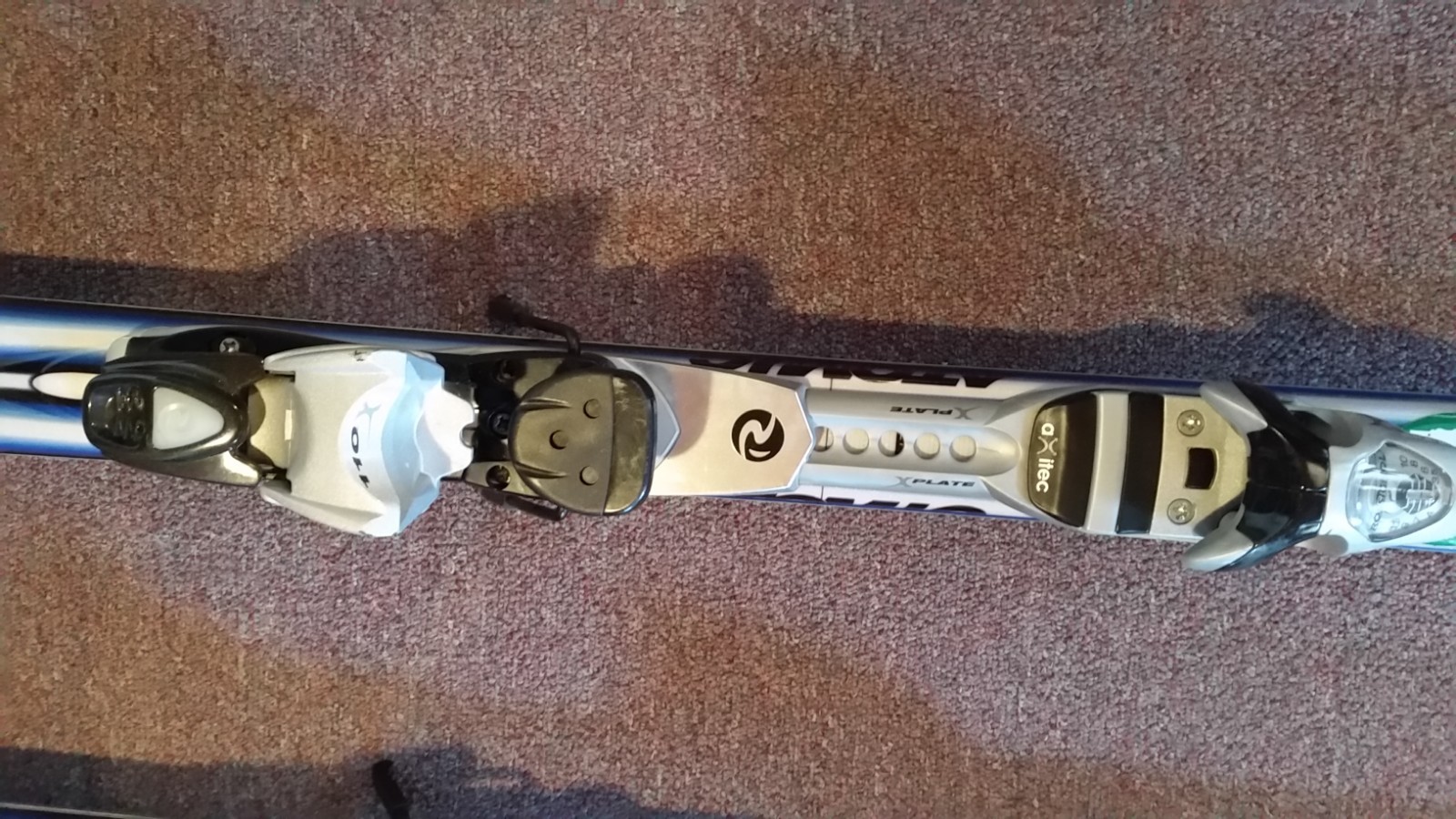 Rossignal Atomic Beta V 7.20 180 Cm Skis With Bindings, Blue, White, Red