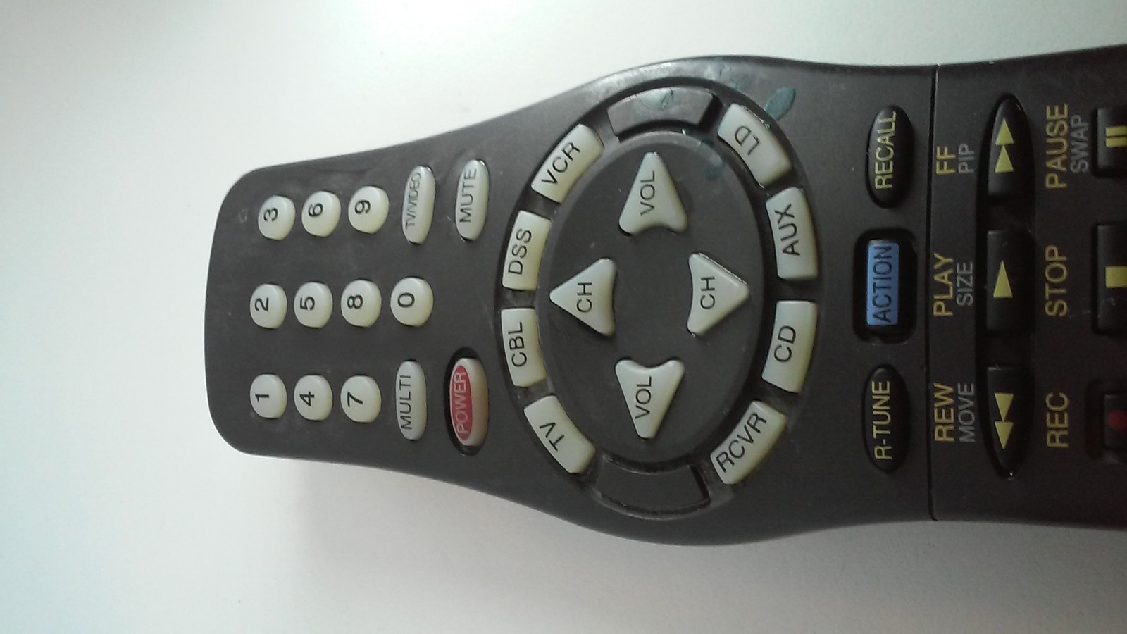 Panasonic TV/VCR/DSS/CBL Remote Control EUR51106OB