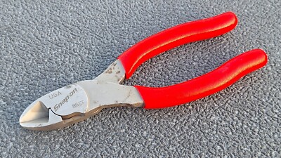 NOS Snap On 86CF 6'' RED Power Edge Diagonal Cutting Cutters Pliers Snips USA