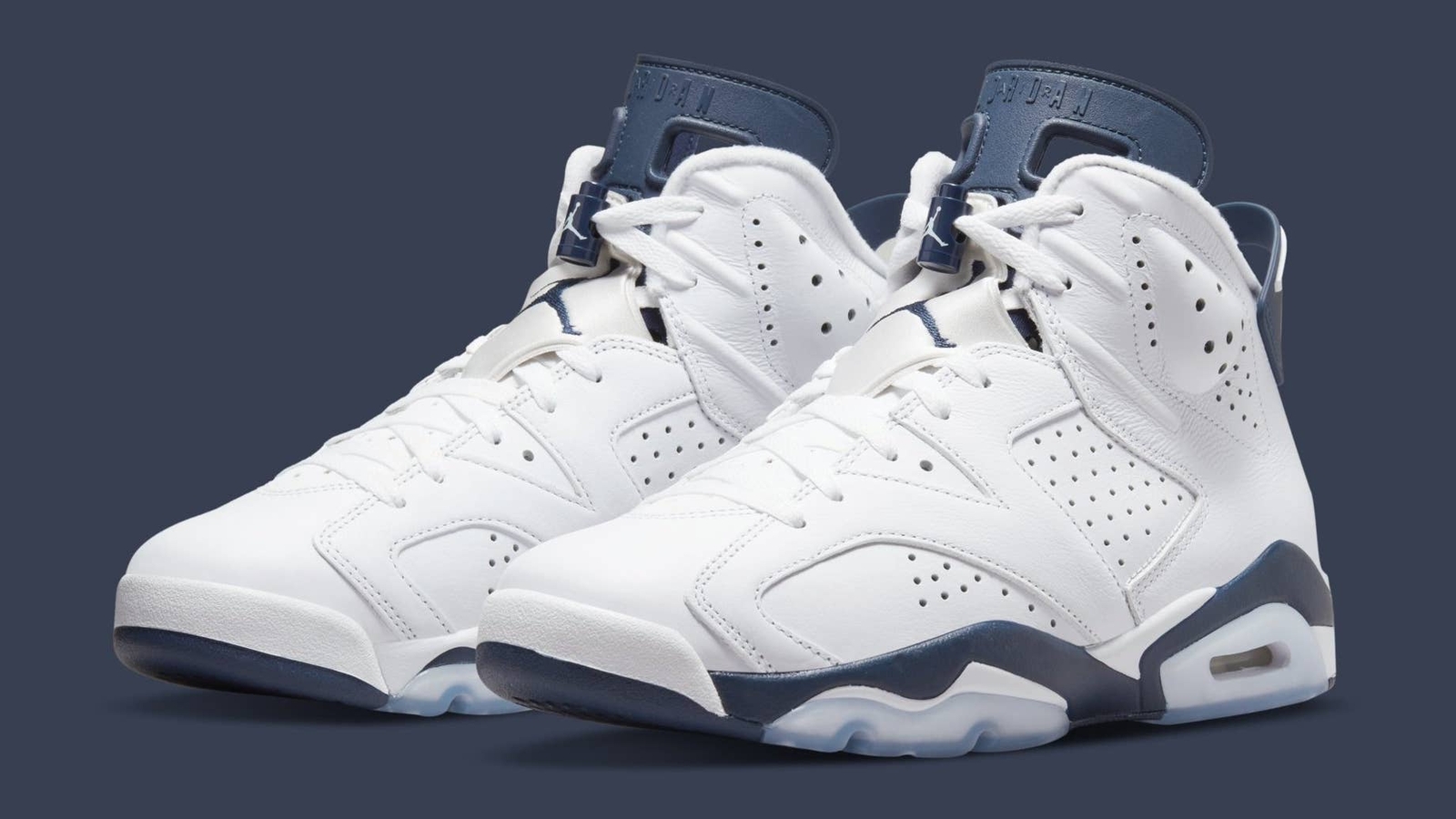 NIKE Air Jordan 6 ホワイト/ネイビー NIKE AIR JORDAN 6 RETRO GS 