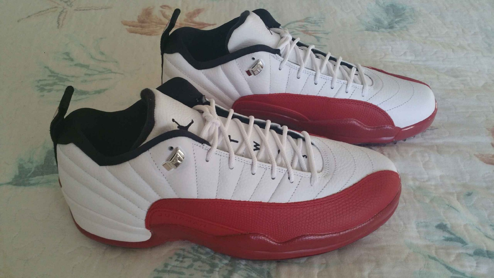 ナイキエアジョーダン12 ゴルフシューズDH4120 161 US9 Nike Air Jordan XII 12 Retro Low G Golf Cherry Red DH4120