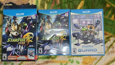 Star Fox Zero + Star Fox Guard In Box Nintendo Wii U New Factory Sealed Mint