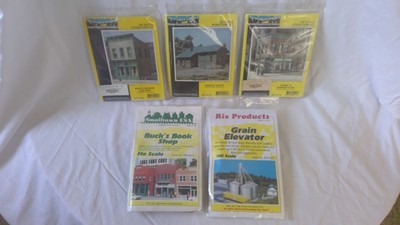 DPM, Smalltown USA & Rix Products HO Model Train Structure Kits (5 Total) - New