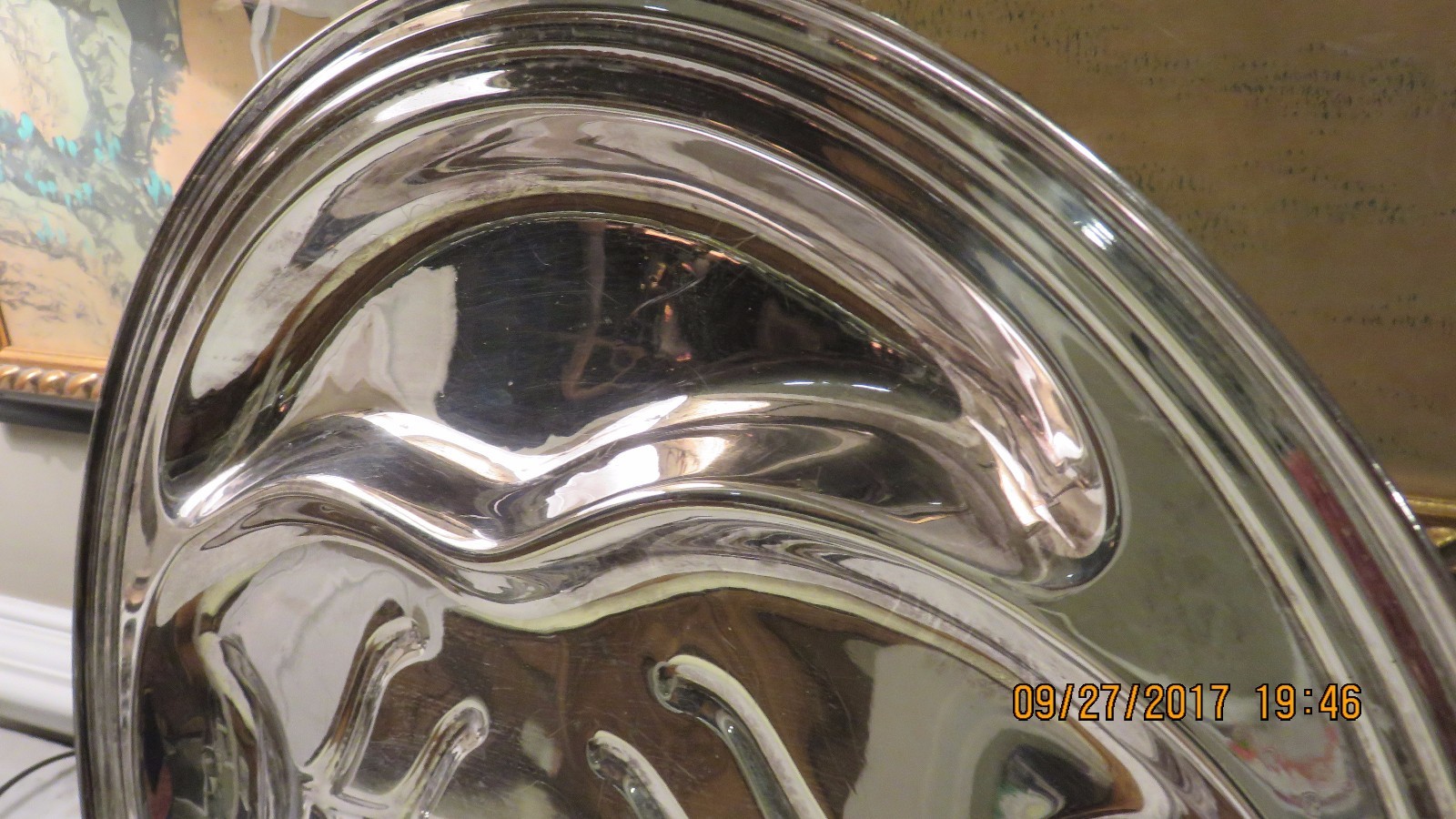 Large Silverplate Meat Platter w/Juice Run Off & Side Dishes -18