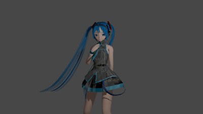 Anime miku night blender blue eyes hatsune 3d long Playmat Gaming Mat