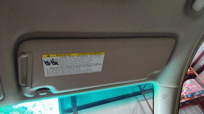 2004-07 Toyota Highlander RH Passenger Side Interior Sun Visor Sunvisor Ivory-03