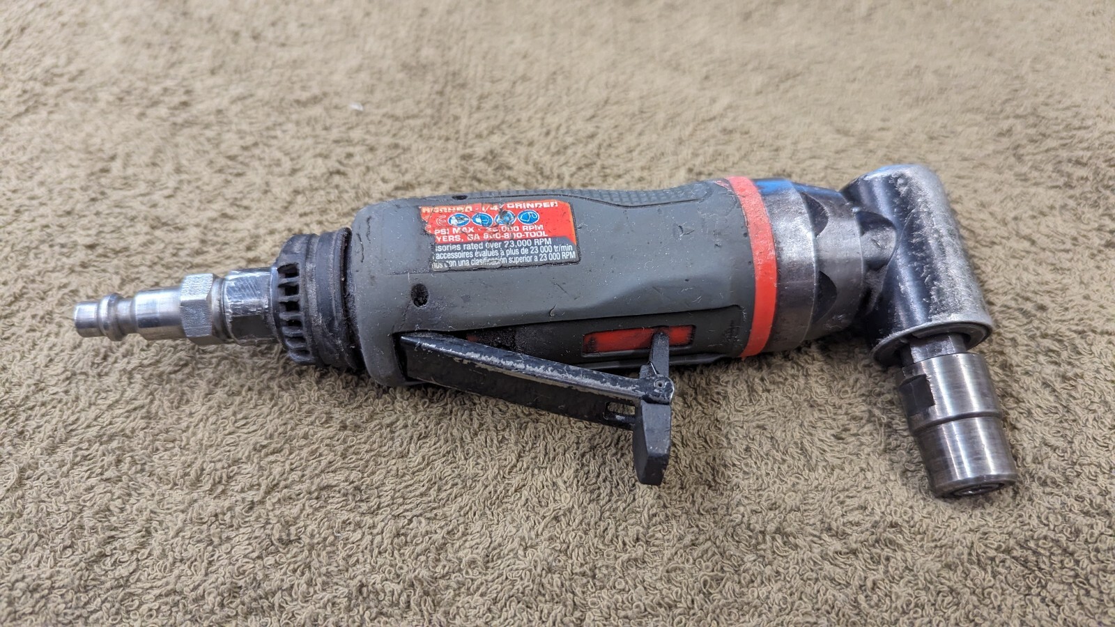 Proto 1/4" Die Grinder Air Right Angle 23000Rpm .3hp J325AGAH90 Pneumatic Tool