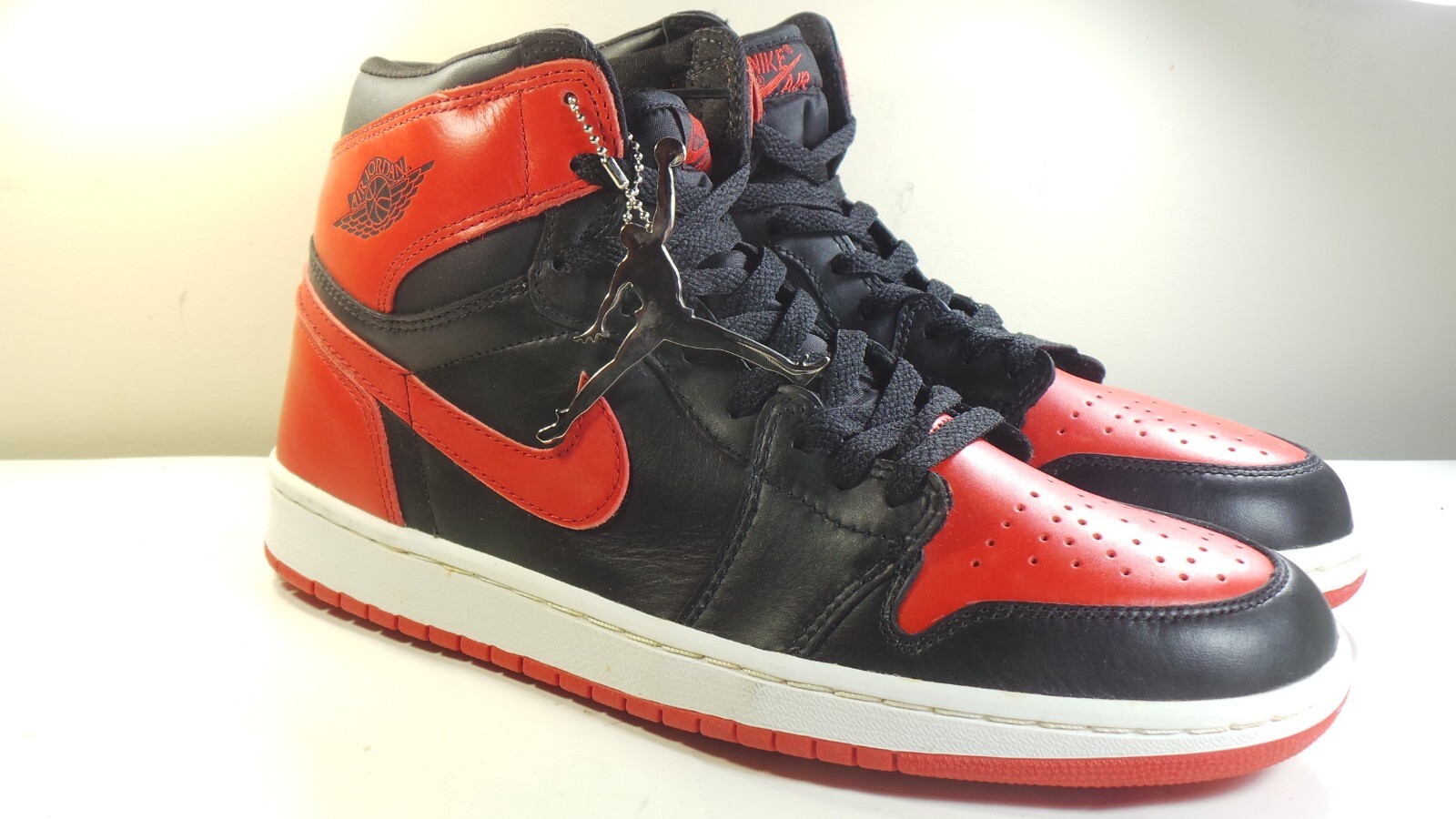 NIKE 2001 AIR JORDAN 1 I OG RETRO 136066-061 BRED 10 VINTAGE