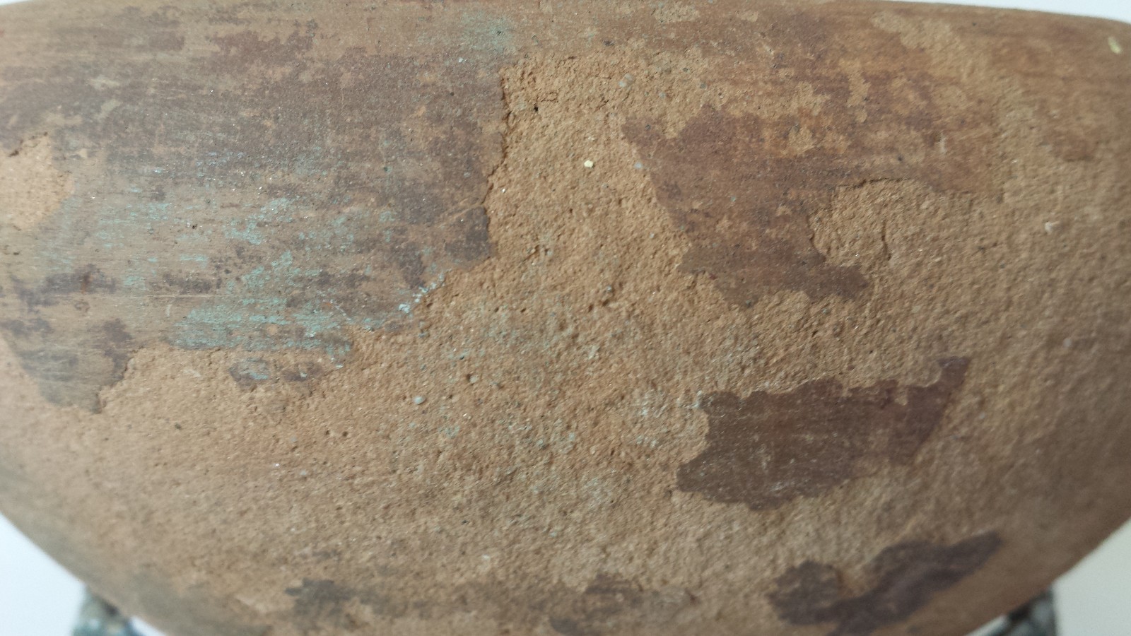 Neolithic South East Asian Footless Terracotta Food Bowl w Stand 7