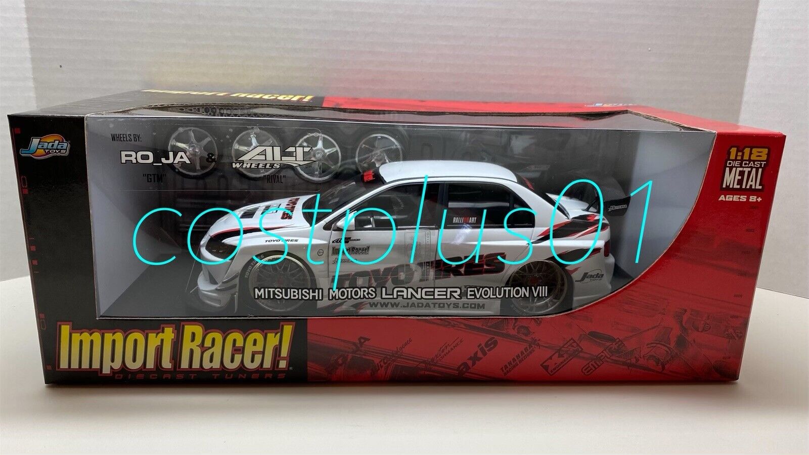 JADA IMPORT RACER MITSUBISHI MOTORS LANCER EVOLUTION VIII 1 JADA IMPORT RACER MITSUBISHI MOTORS LANCER EVOLUTION VIII 1