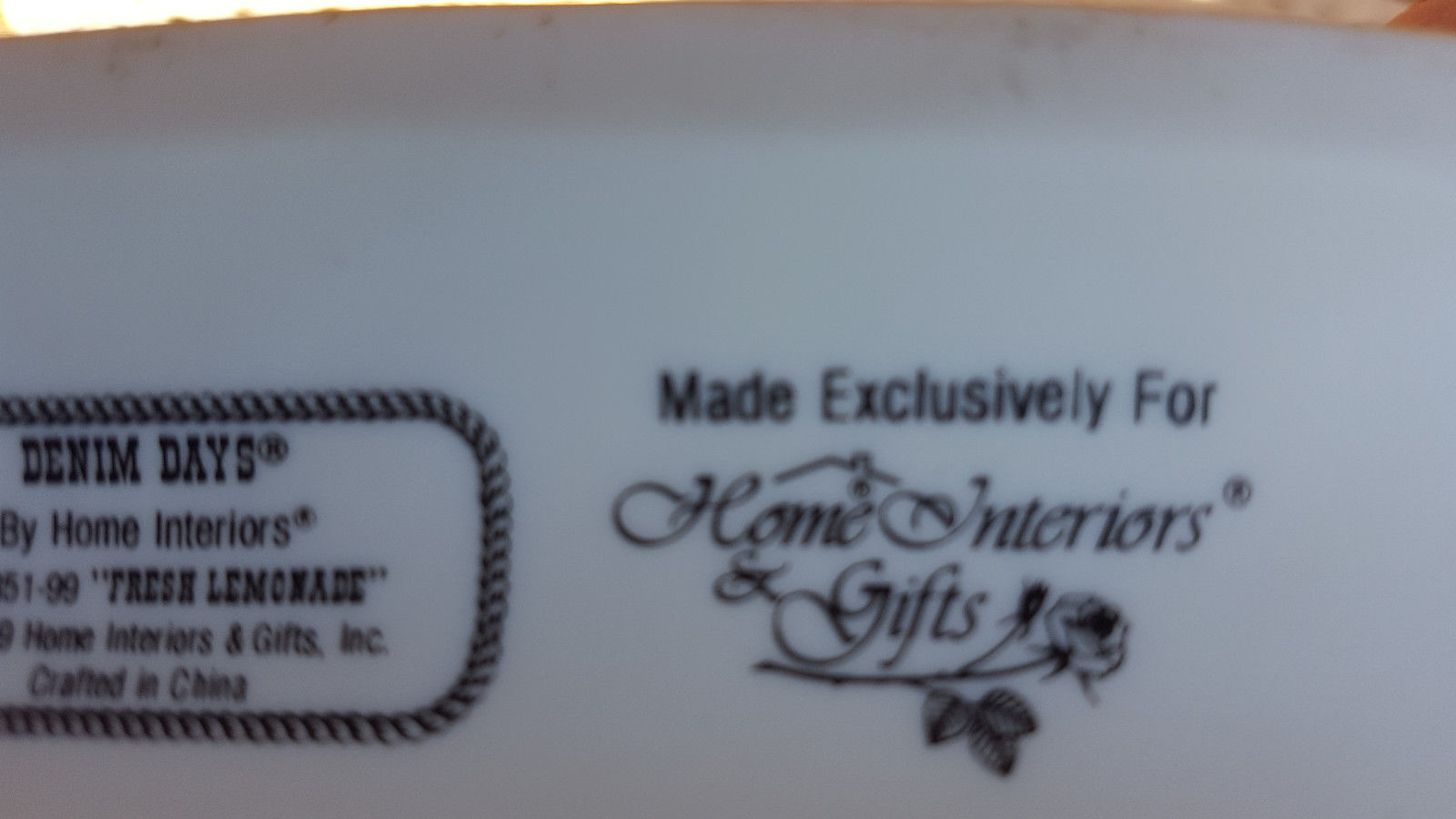 Homco Denim Day's Fresh Lemonade Figurine #15351   1999