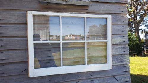 VINTAGE SASH ANTIQUE WOOD WINDOW PICTURE FRAME PINTEREST RUSTIC 6 PANE 38X26