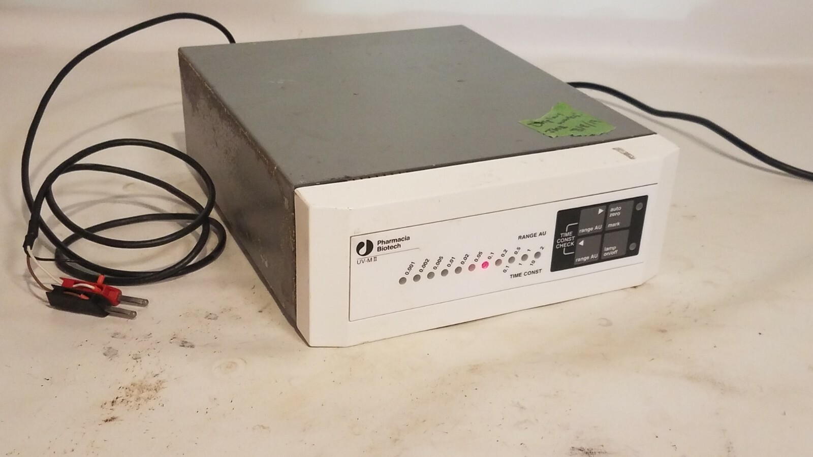 Pharmacia UV-M-II as shown in the photos, powered on and displ...