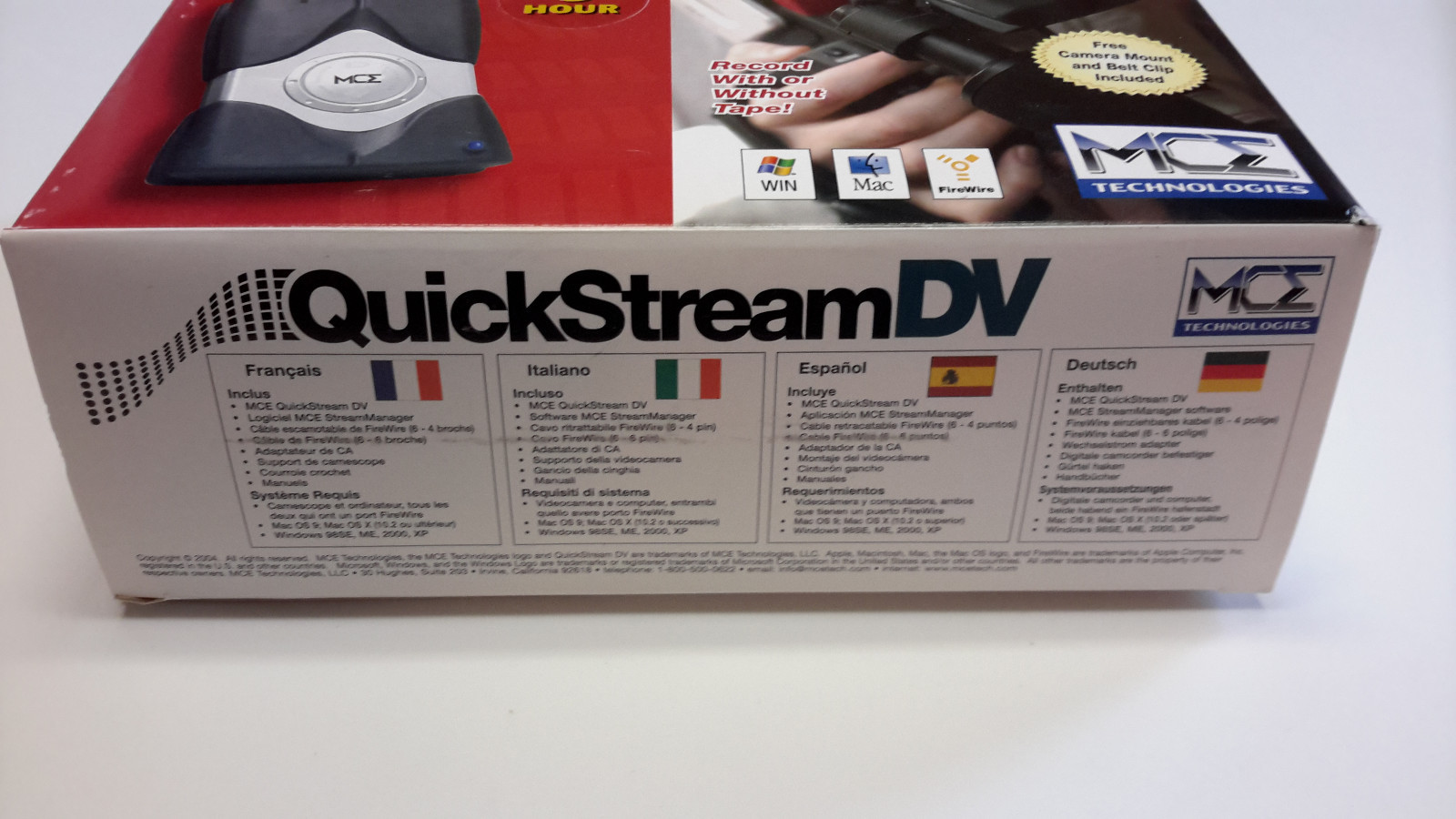 QuickStream Digital Video Capture & Storage direct to hard drive SIX HOURS!!