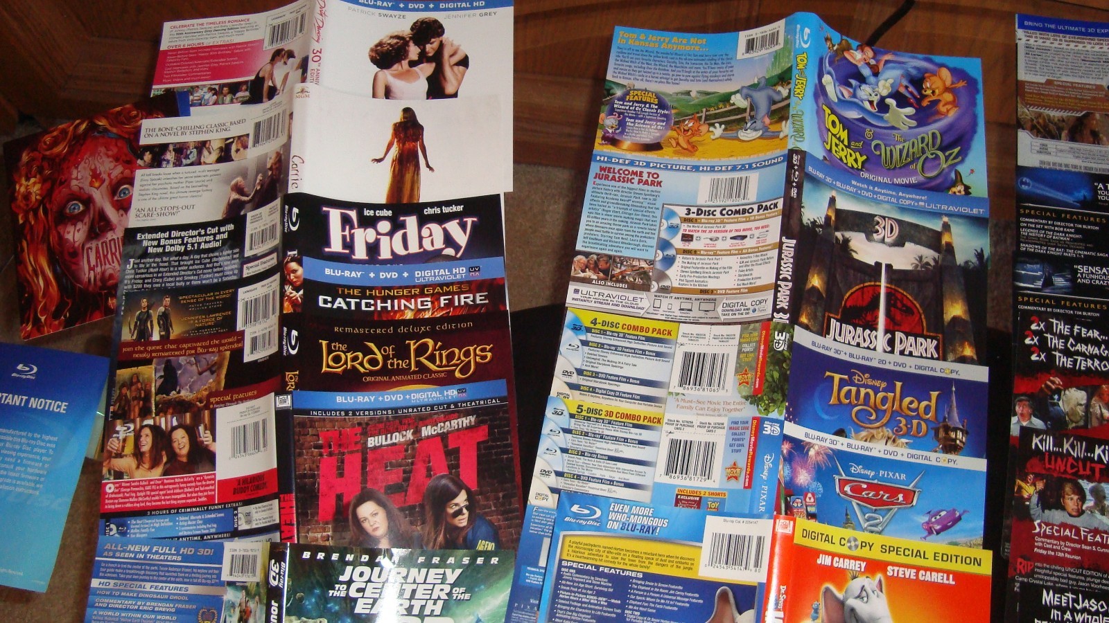 LOT OF 50 DVD INSERTS (ARTWORK ONLY) SLEEVES ALL KINDS AND 16 BOXES