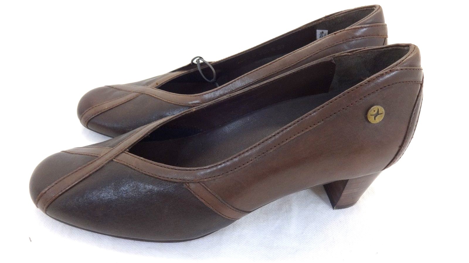 199 NWT SENSIBLE WOMENS BROWN LEATHER HEELS PUMPS SHOES