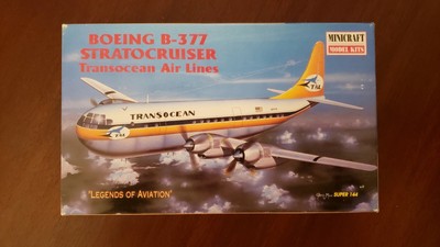 Minicraft 1/144 Transocean Airlines Boeing B-377 Stratocruiser Kit 14466