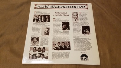 ALL OF MY APPOINTED TIME, Forty Years of A Capella Gospel Stash LP- ST 114 VG+