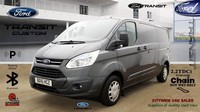 2016/16 FORD TRANSIT CUSTOM 2.2 TDCi 125ps TREND LWB GREY DIESEL NO VAT VAN