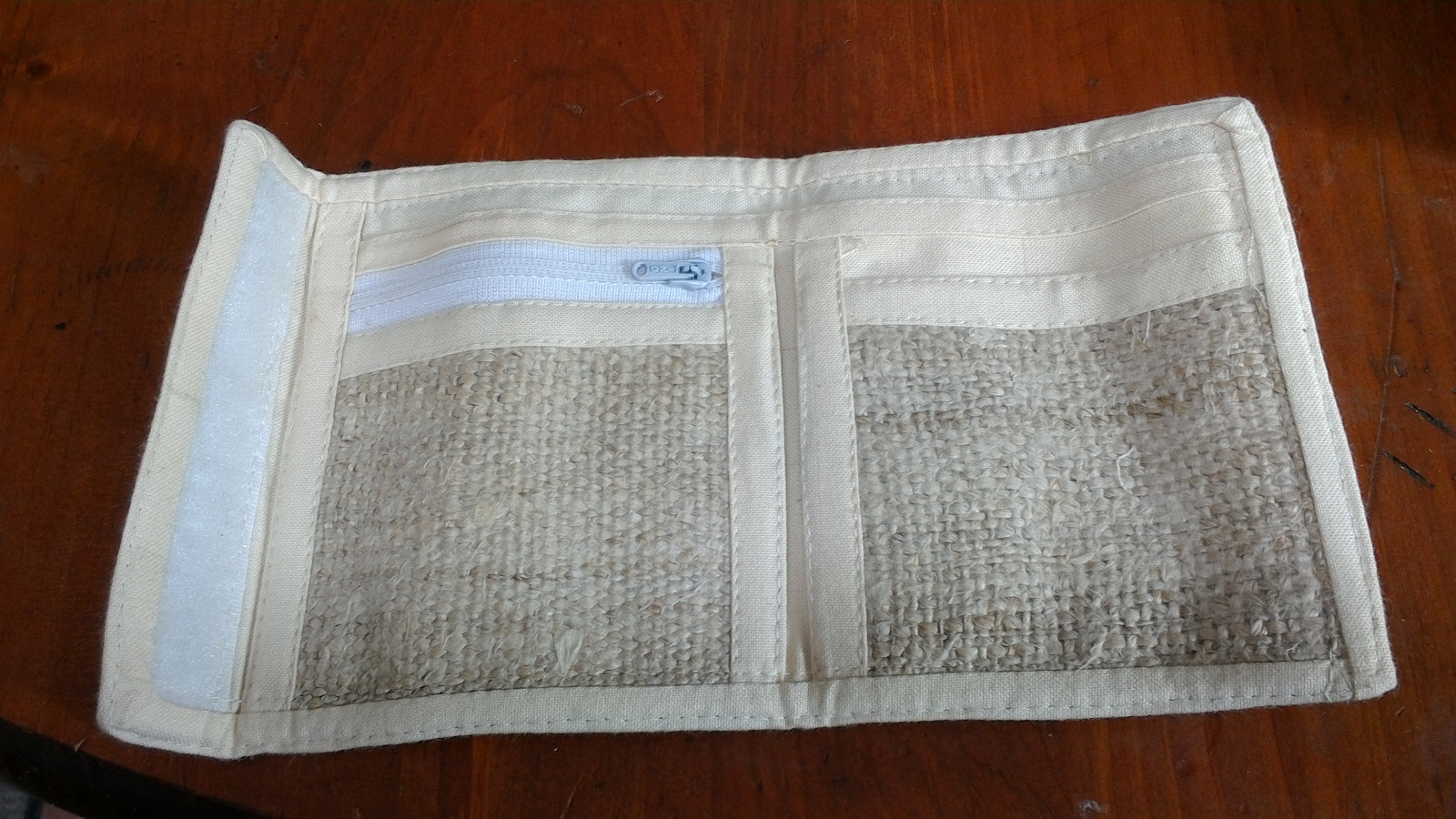 Hemp Bifold Wallet Made in Nepal Yin Yang Sun