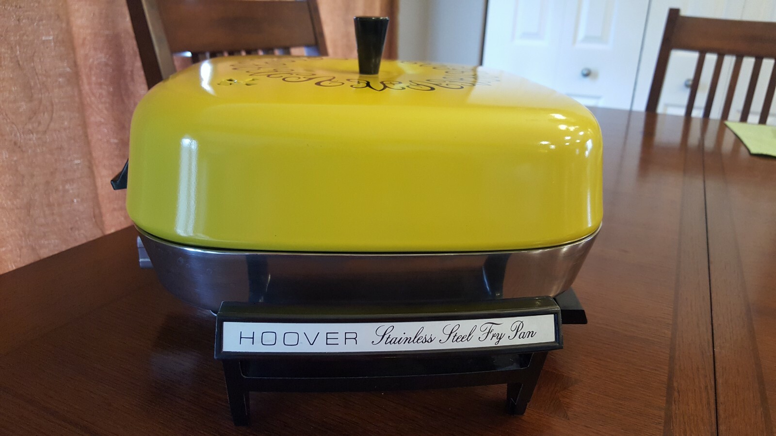 Vintage Hoover 8660 Stainless Steel Electric Frying Fry Pan 1200 Watt