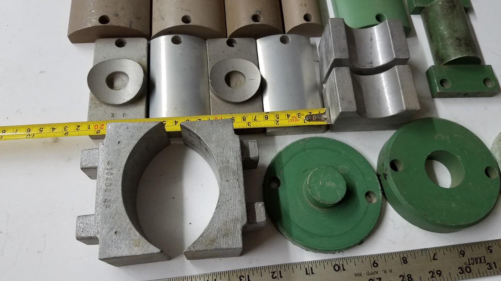 LOT~ McElroy Plastic Pipe Heater Serrated Adapter Plate & Sidewall Clamp Concave