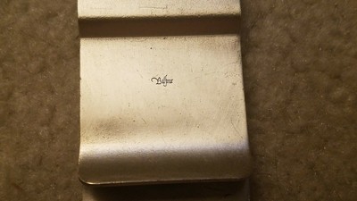 VINTAGE BALFOUR STERLING SILVER? ELIZABETH II 2 REGINA MONEY CLIP REGAL ROYAL