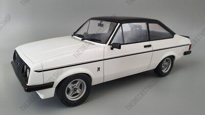 MCG 1:18 Scale Diecast Model Car - Ford Escort Mk2 RS2000 in White