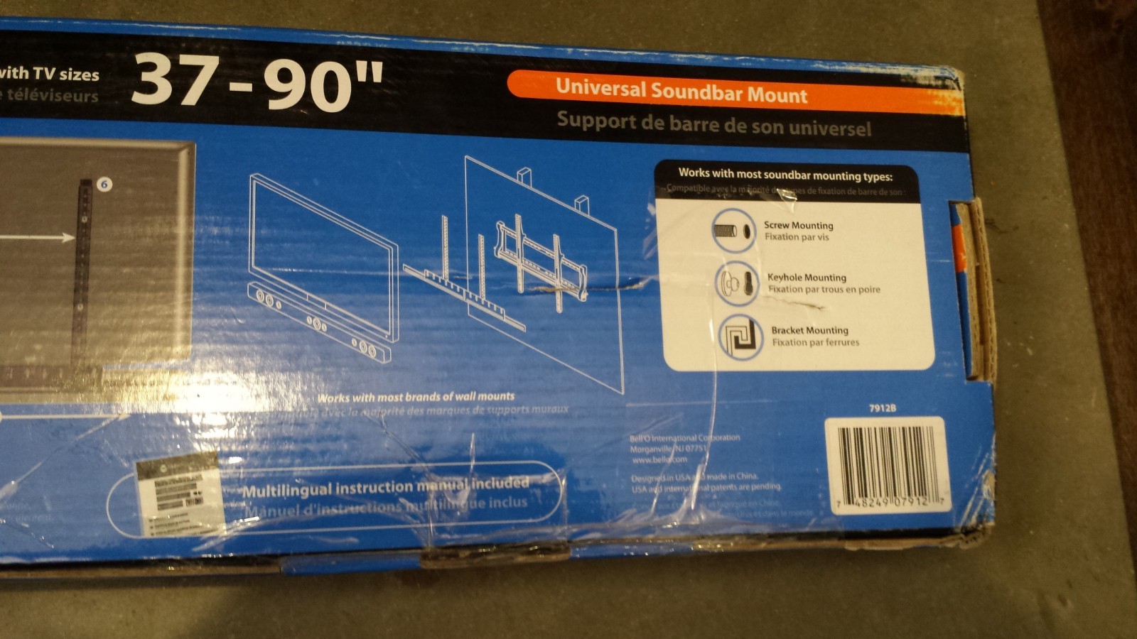 bell'o digital universal soundbar mount