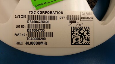 (5 PCS) 7C40000290 TXC Clock Oscillators 40MHz 1.8V -30C +85C SMD 2010 D/C