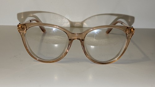 Amelia E Tricia 35-001027 Beige Eyeglasses Frames 53-17-145 Case