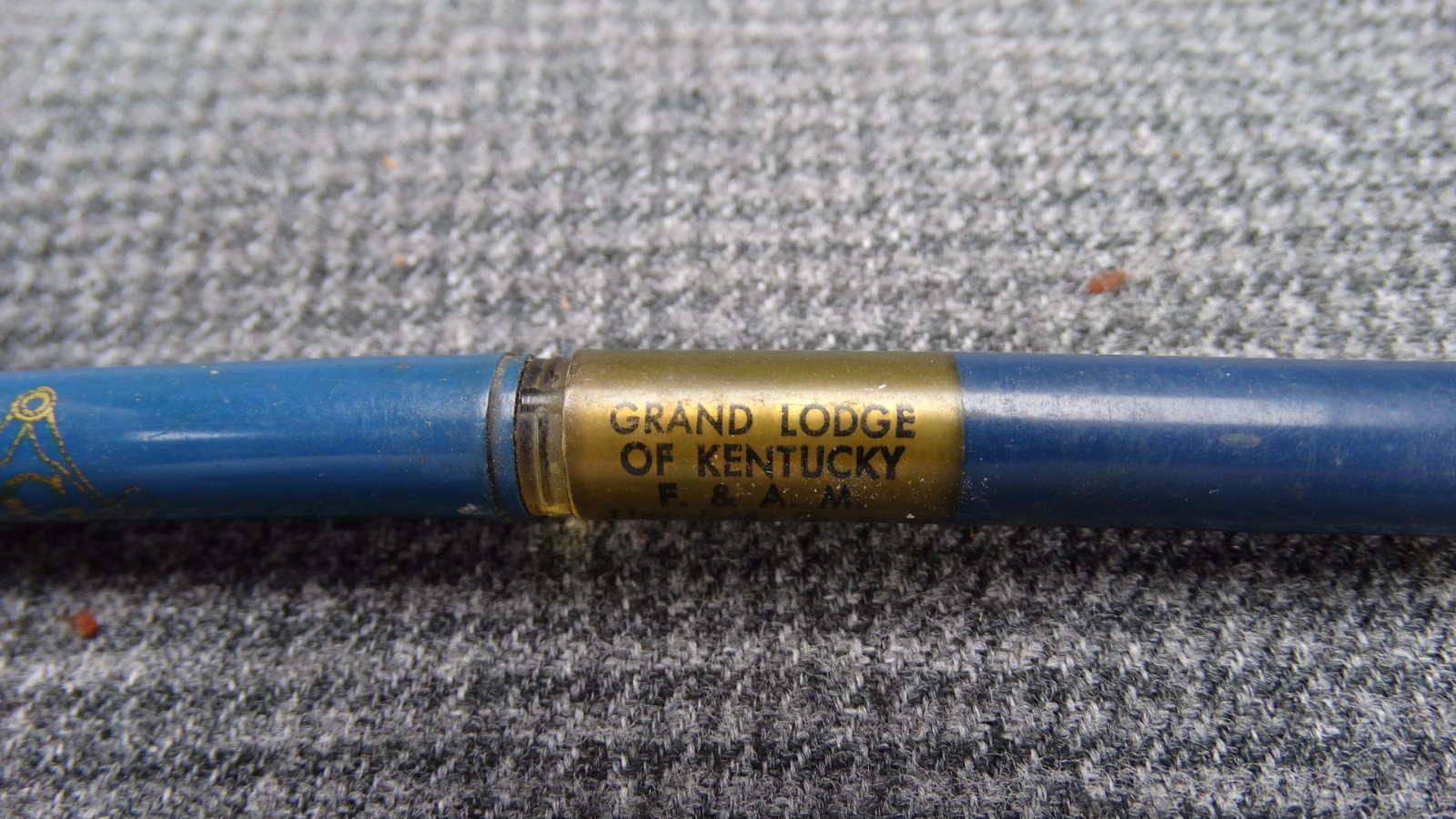 Everlast Mechanical Pencil Blue Barrel Mason's Grand Lodge of Kentucky - 1960's