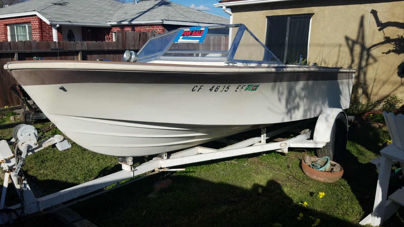 LF - 1968 Glasspar 16' Runabout & Trailer - California