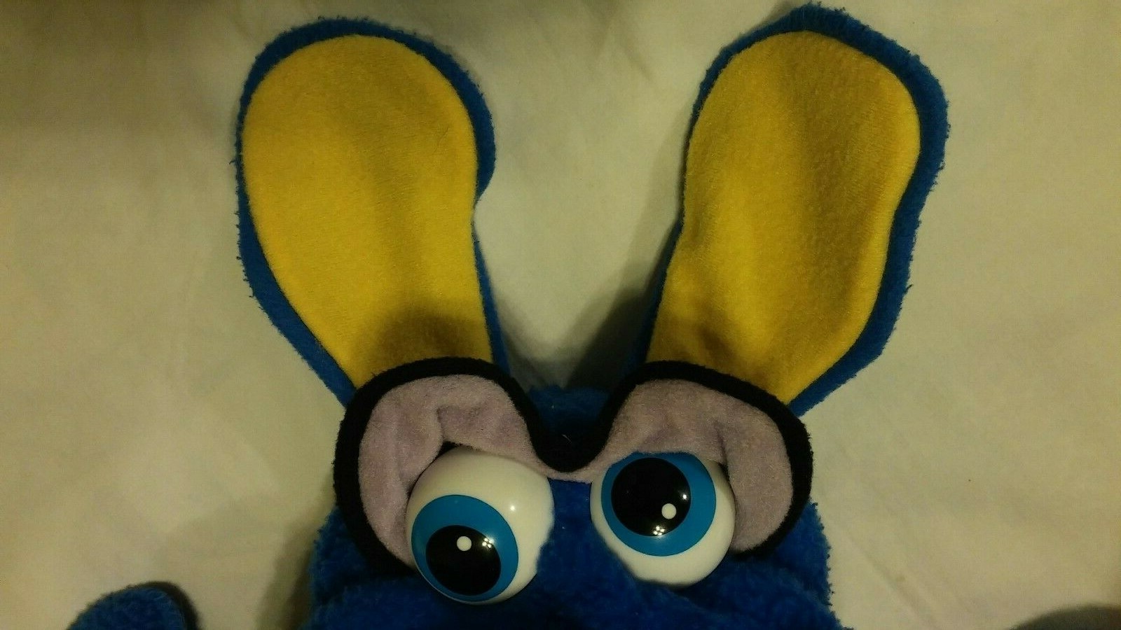 FUNNY FREDDY 1987 Fisher Price Large 16” Blue Plush Stuffed Dog Posable Ears Arm